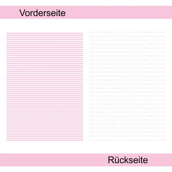 Pastellrosa gestreift - Designpapier